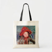 Meisje in een groot rood Pet, Mary Cassatt Tote Bag (Voorkant)