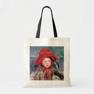 Meisje in een groot rood Pet, Mary Cassatt Tote Bag