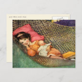 Meisje in een Hammock door Jesse Willcox Smith Briefkaart (Voorkant / Achterkant)