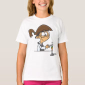 Meisje in een laboratorium t-shirt (Voorkant)