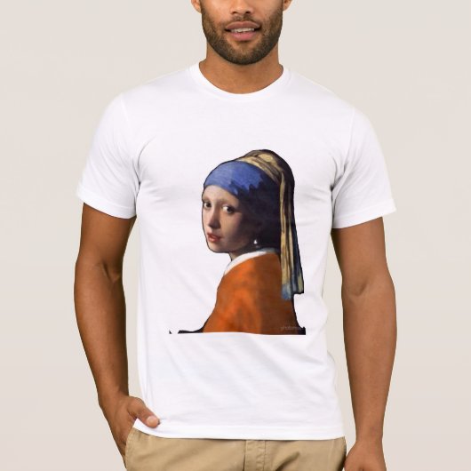 Meisje in een Nederlands Jersey T-shirt (Voorkant)