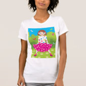 Meisje in een park vrouwen T-shirt (Voorkant)