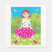 Meisje in een parkpapier servet (Voorkant)