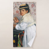 meisje in een Pet, Edgar Degas Badhanddoek (Badhanddoek)