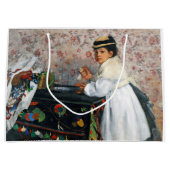 meisje in een Pet, Edgar Degas Groot Cadeauzakje (Voorkant)