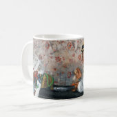 meisje in een Pet, Edgar Degas Koffiemok (Voorkant links)