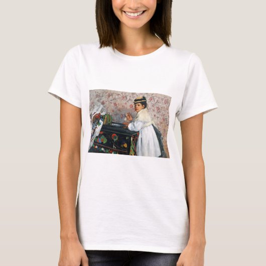 meisje in een Pet, Edgar Degas T-shirt (Voorkant)