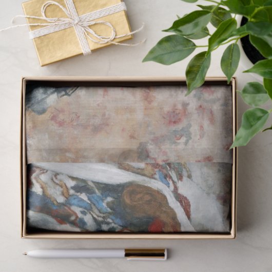 meisje in een Pet, Edgar Degas Tissuepapier (Geschenk)