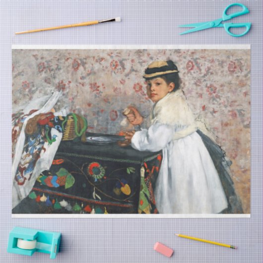 meisje in een Pet, Edgar Degas Tissuepapier (Craft)