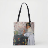 meisje in een Pet, Edgar Degas Tote Bag (Voorkant)