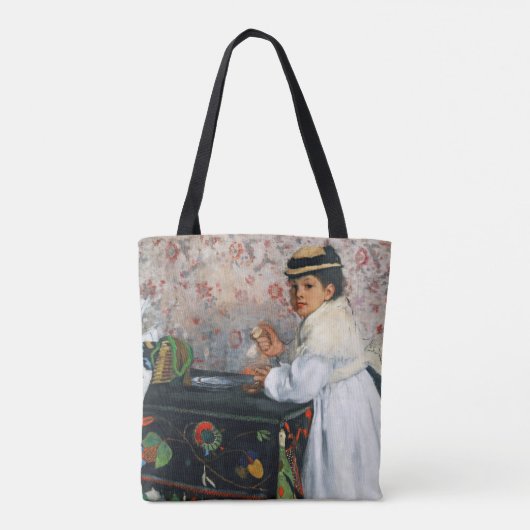 meisje in een Pet, Edgar Degas Tote Bag (Achterkant)