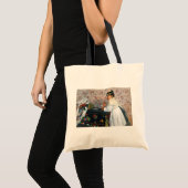 meisje in een Pet, Edgar Degas Tote Bag (Voorkant (product))