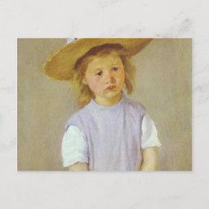 Meisje in een Pet, Mary Cassatt Briefkaart