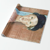 Meisje in een Pet, Modigliani Cadeaupapier (Uitgerold)