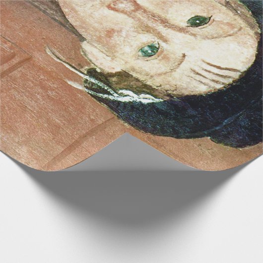 Meisje in een Pet, Modigliani Cadeaupapier (Hoek)