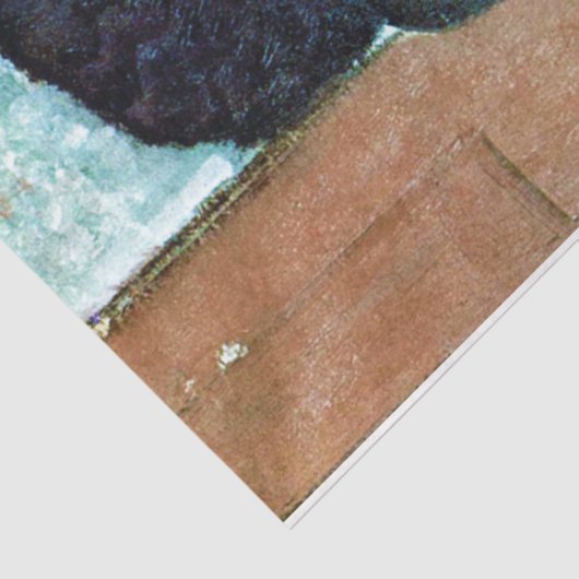 Meisje in een Pet, Modigliani Tissuepapier (Detail)