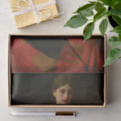 Meisje in een Riding Habit van Gustave Jean Jacque Tissuepapier (Geschenk)