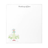 Meisje in een tuintuin notitieblok (Voorkant)