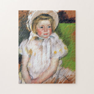 Meisje in een witte Bonnet, Mary Cassatt Legpuzzel