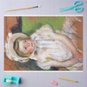 Meisje in een witte Bonnet, Mary Cassatt Tissuepapier (Craft)