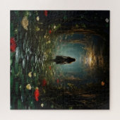 Meisje in fantasietunnel legpuzzel (Horizontaal)