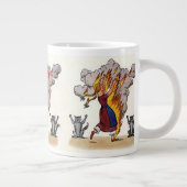 Meisje in Flames van Struwwelpeter Grote Koffiekop (Rechts)