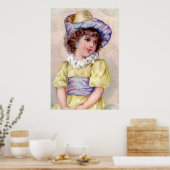 MEISJE IN GEEL DRESS POSTER (Keuken)