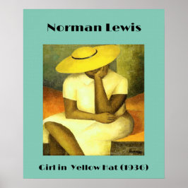 Meisje in geel pet van Norman Lewis (1936) Poster