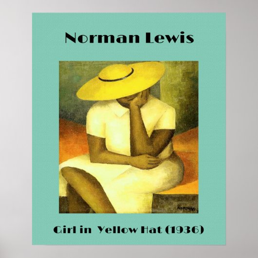 Meisje in geel pet van Norman Lewis (1936) Poster (Voorkant)