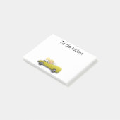 Meisje in Gele auto Post Post-it® Notes (Schuin)