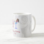 Meisje in glas met wijn koffiemok (Voorkant rechts)