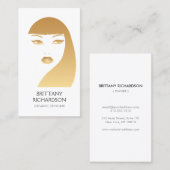 MEISJE IN GOUD Nr. 1 Visitekaartje (Voorkant / Achterkant)