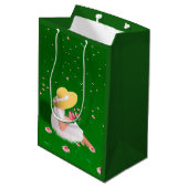 Meisje in gras medium cadeauzakje (Achterkant Gekanteld)