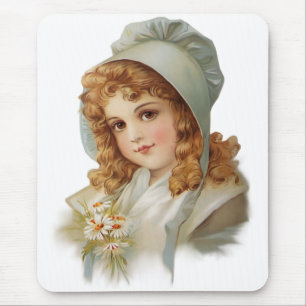 Meisje in Groene Bonnet Muismat