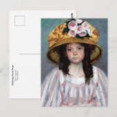 Meisje in groot Pet van Mary Cassatt Briefkaart (Voorkant / Achterkant)