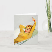  "Meisje in hangmat" Note Kaart (Voorkant)