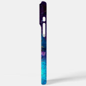 MEISJE IN HET Blauwgroen nachtblauw Monogram Case-Mate iPhone Case (Achterkant / Links)