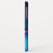 MEISJE IN HET Blauwgroen nachtblauw Monogram Case-Mate iPhone Case (Achterkant/links)