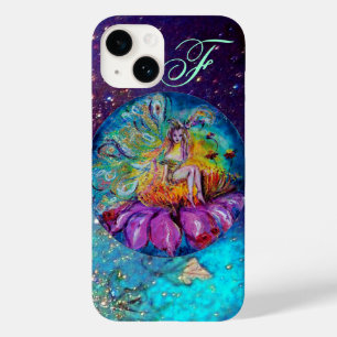 MEISJE IN HET Blauwgroen nachtblauw Monogram Case-Mate iPhone Case