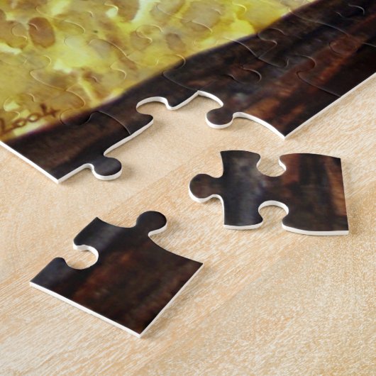 Meisje in het bos Acrylverf Legpuzzel (Zijkant)