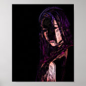 Meisje in het donkere Poster (Voorkant)