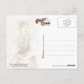 Meisje in het moederkostuum van Carniola, Oostenri Briefkaart (Achterkant)