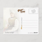 Meisje in het moederkostuum van Carniola, Oostenri Briefkaart (Achterkant)