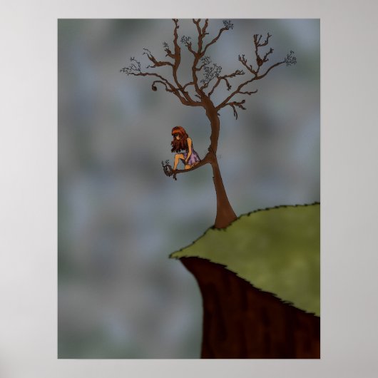 Meisje in het Poster van de Boom (Voorkant)