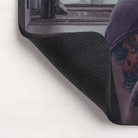 Meisje in het raam muismat (Hoek)