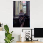 Meisje in het raam poster (Thuiskantoor)