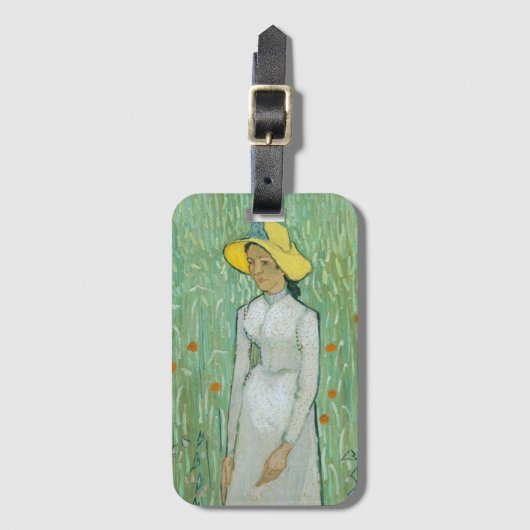 Meisje in het Wit door Vincent van Gogh Bagagelabel (Voorkant (verticaal))