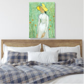 Meisje in het Wit door Vincent van Gogh Canvas Afdruk (Insitu (Slaapkamer))