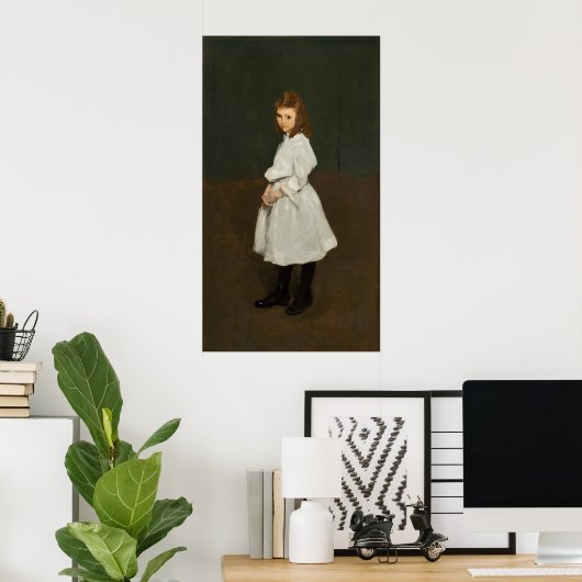 Meisje in het wit - George Bellows Fine Art Poster (Thuiskantoor)