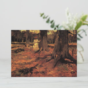 Meisje in het Wit in de Bossen van Vincent van Gog Kaart